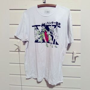 Anime T-shirt Hunter X Hunter Shirt Adult L White Manga Animation